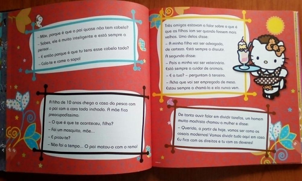 DIVERTIDO l Livro As Melhores Anedotas da Hello Kitty