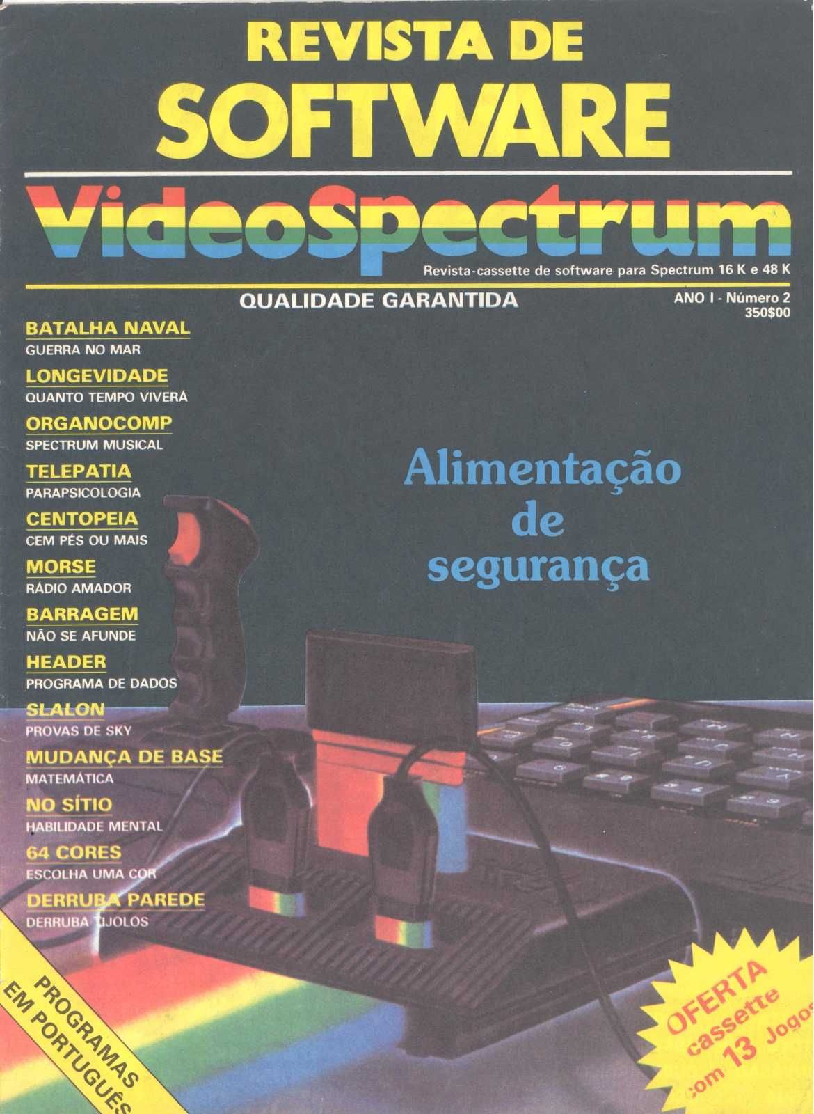 VideoSpectrum - raro - nº1, 2 e 3 -revista vintage informática anos 80