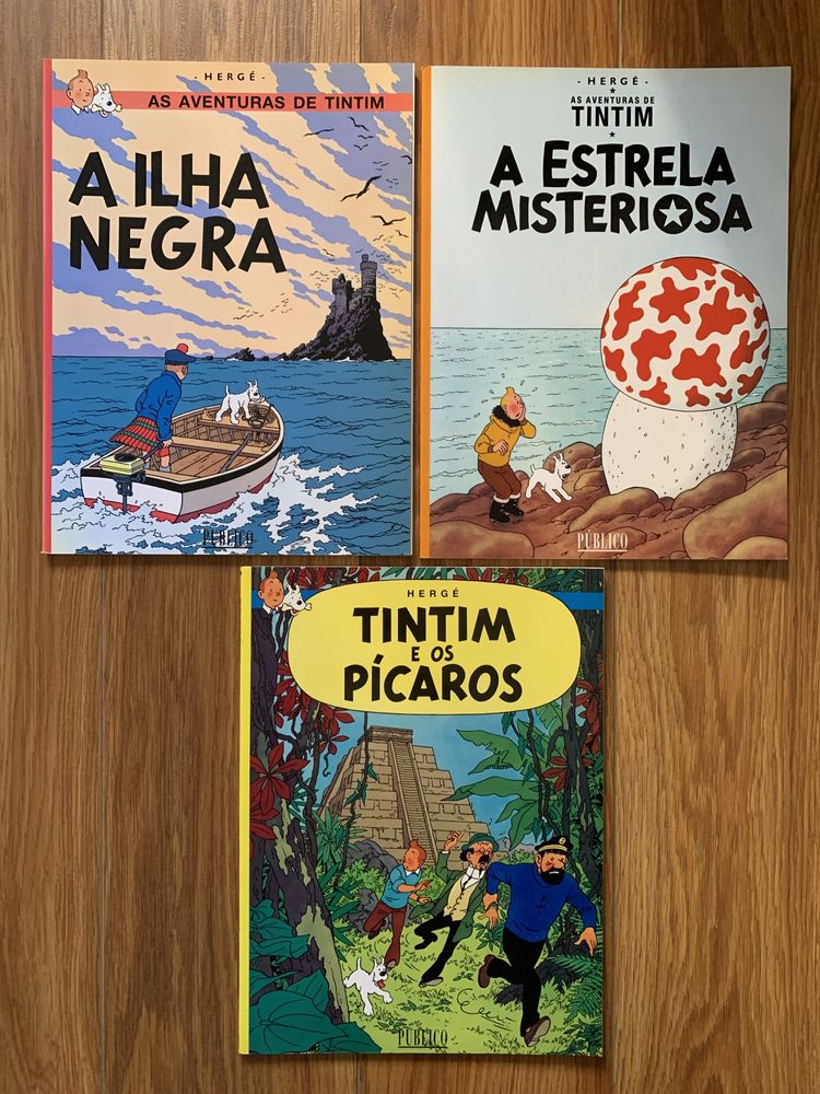 3 Bd - As Aventuras de Tintim - Hergé - preço conjunto