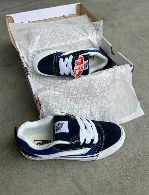 Мужские Кеды Vans Knu Skool Navy White 41-45 ванс олд Распродажа