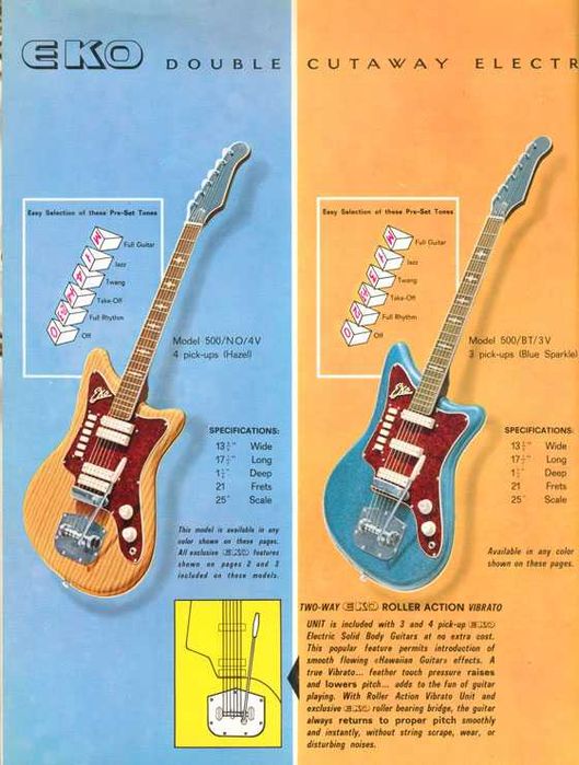 Eko 500/V4 1963 Red Sparkle / Mother of Pearl *RARA*