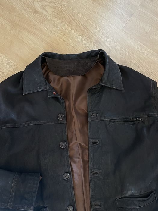 casaco de pele genuína homem