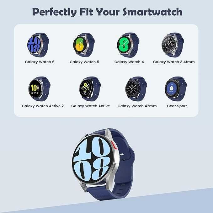 6 szt. MoKo Straps kompatybilny z Samsung Galaxy Watch 6 5 4