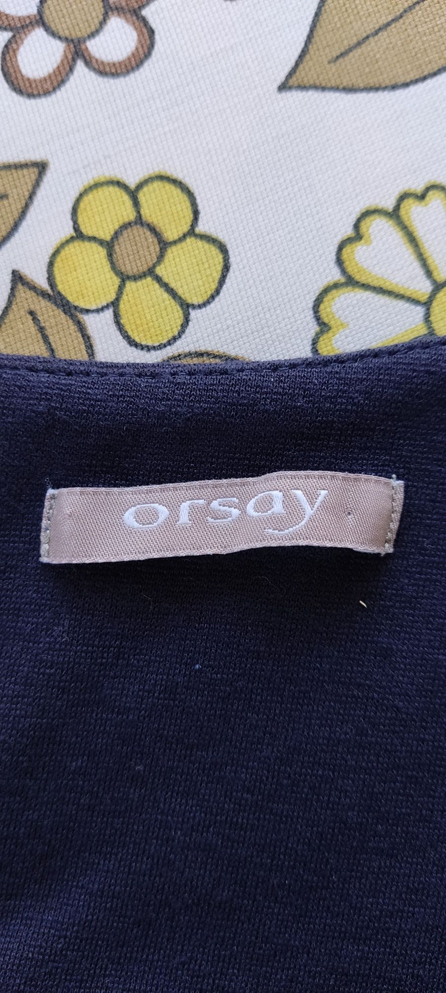 Sukienka granatowa dzianina Orsay 38