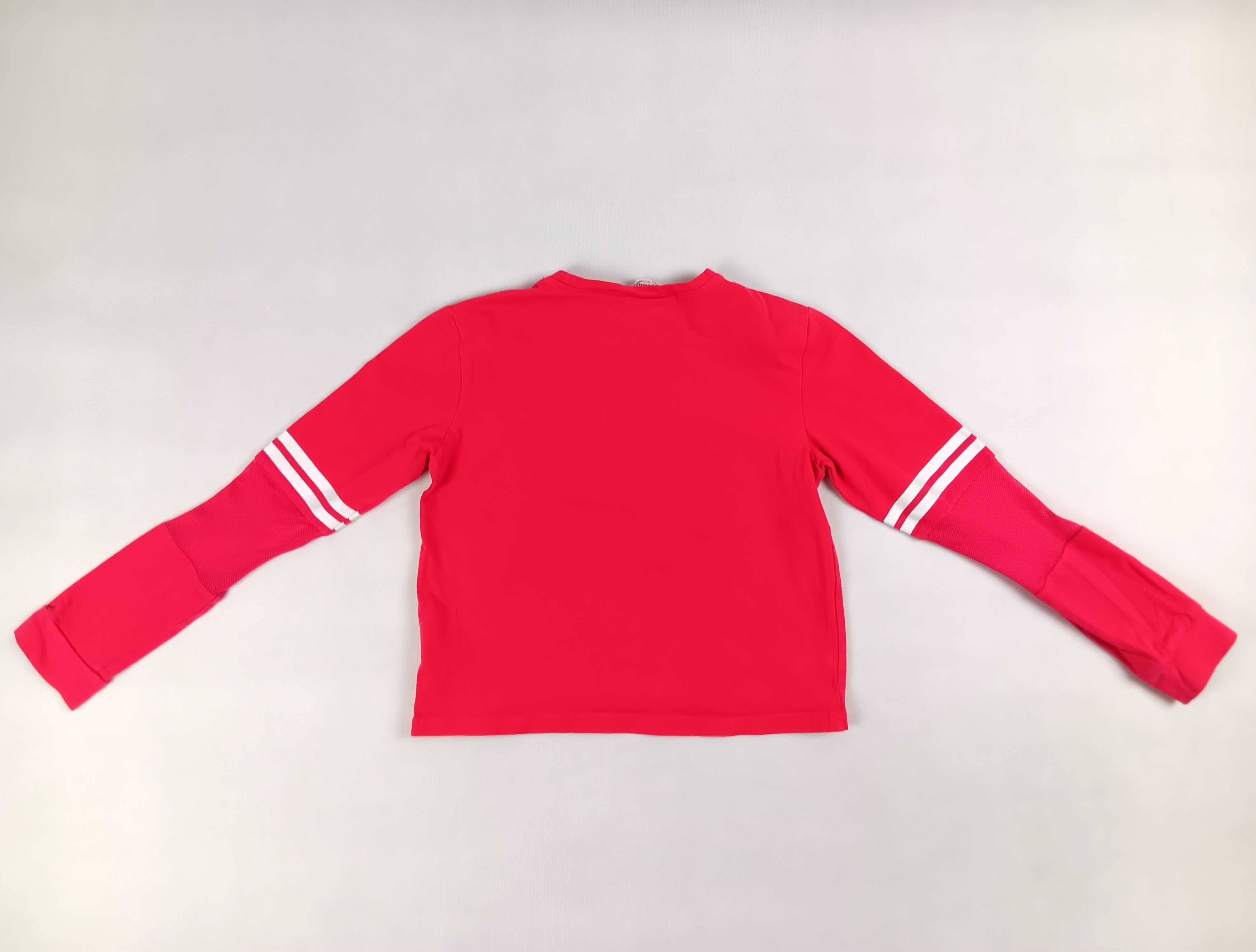 Czerwona bawełniana bluzka dziewczęca z długim rękawem Coccodrillo 146
