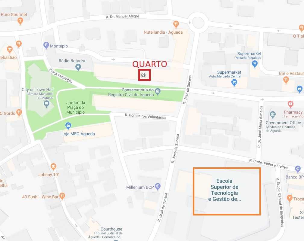 Aluga-se Quarto a Menina estudante Águeda, junto à ESTGA