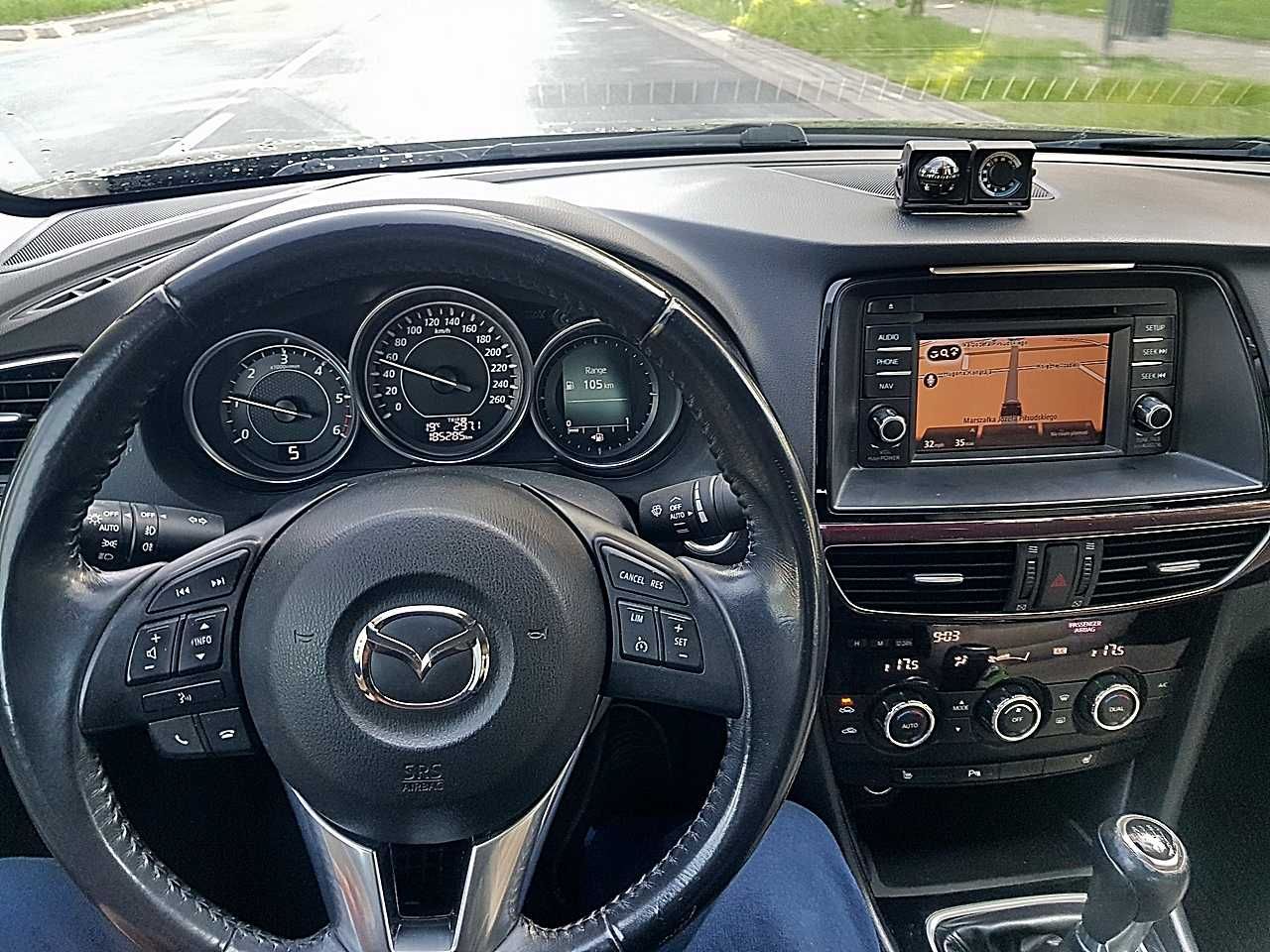 Mazda 6 Lift III generacja Sedan Salon PL Ledy Nawi Skóra 184 tyś km !