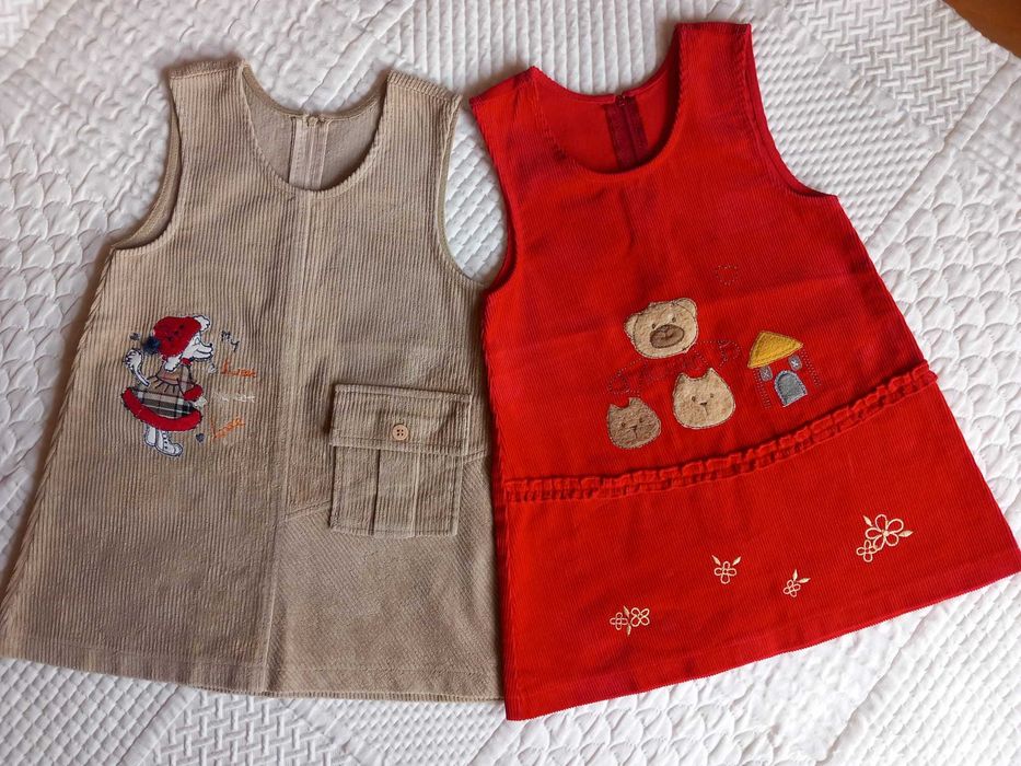 Vestidos Allegro, bombazine, tam. 2/3 anos