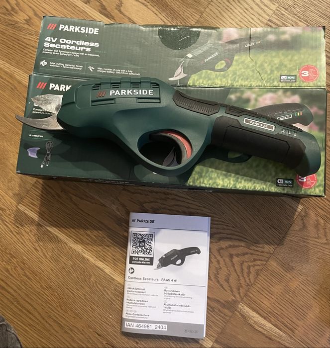 Nożyce ogrodowe akumulatorowe PAAS 4 A1, Nożyce do gałęzi NOWE