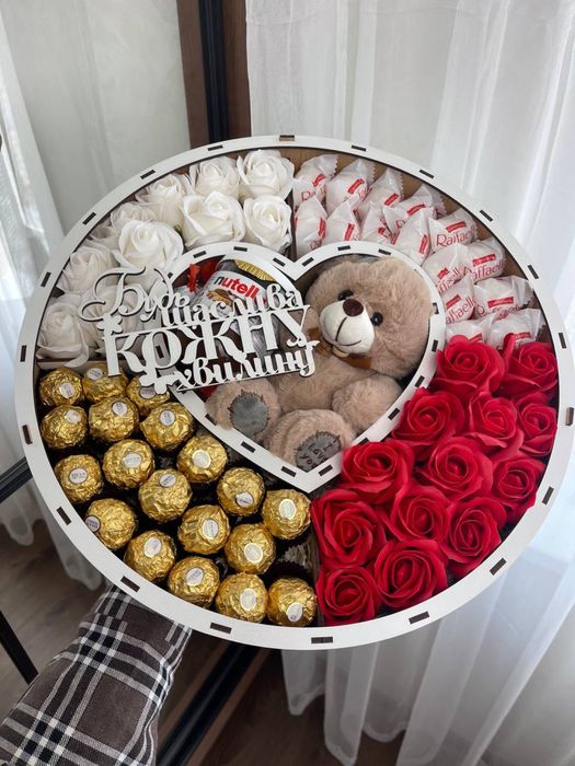 НАЙКРАЩА ЦІНА! Подарунковий бокс з цукерками/ подарунок для дівчини