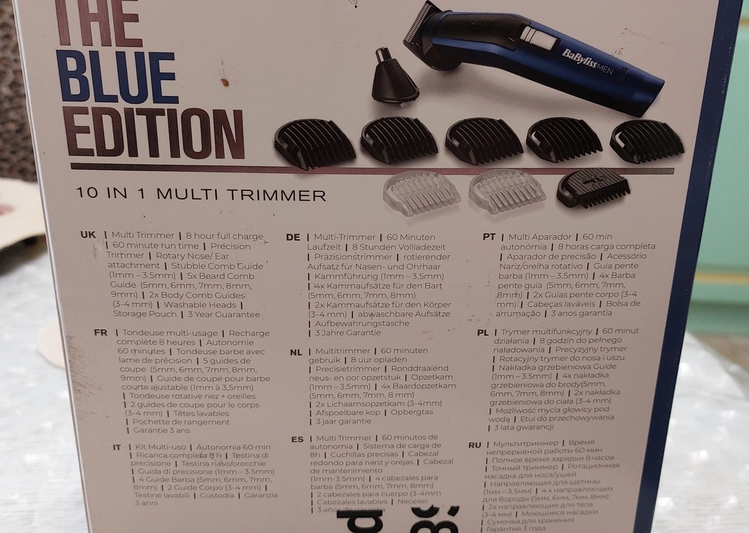 Тример BaByliss 7255PE Blue Edition гарантія 2 роки