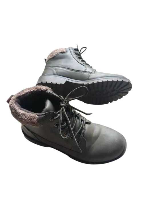 Nowe damskie buty trapery botki 37 khaki z futerkiem BonPrix