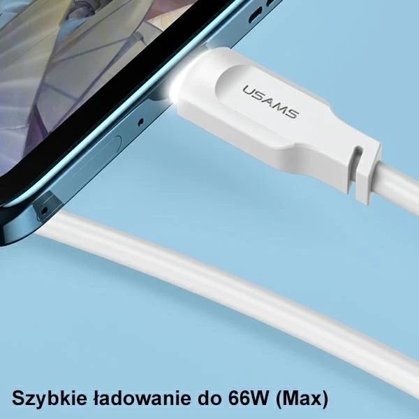 Kabel USMAS USB-C PD Fast Charging 1.2m zielony