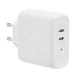 Ładowarka ścienna USB C z 2 przyłączami, 63 W, GaN