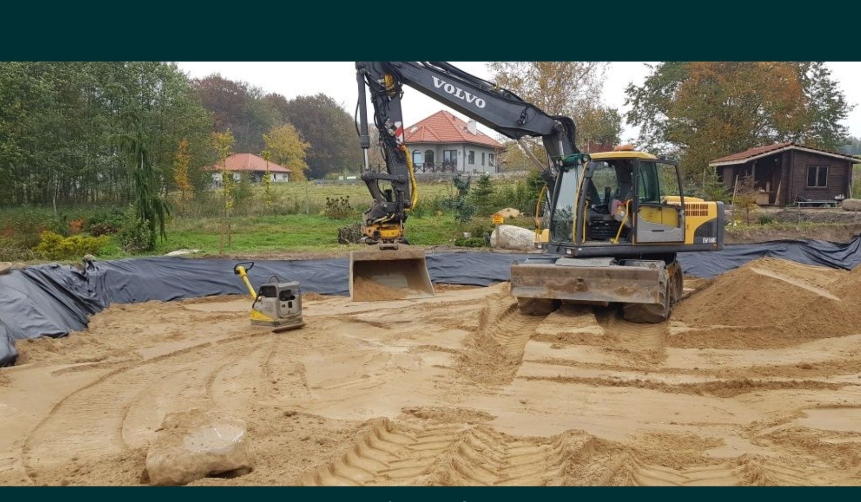 Koparka kołowa i  gąsienicowa z rotorem, koparkoładowarka, minikoparak