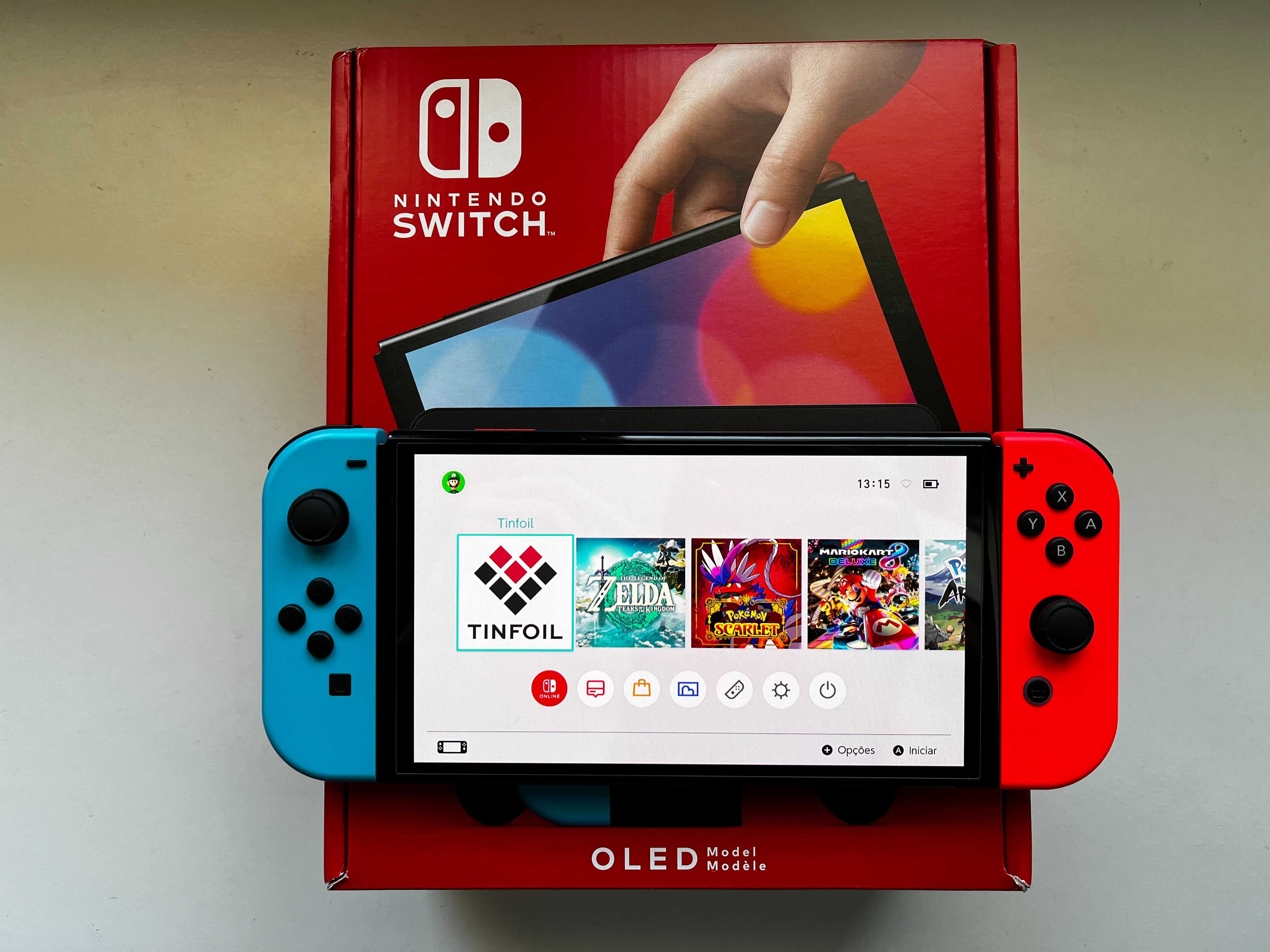 Nintendo Switch Oled | DESBLOQUEADA | NOVA!!! | FREESHOP