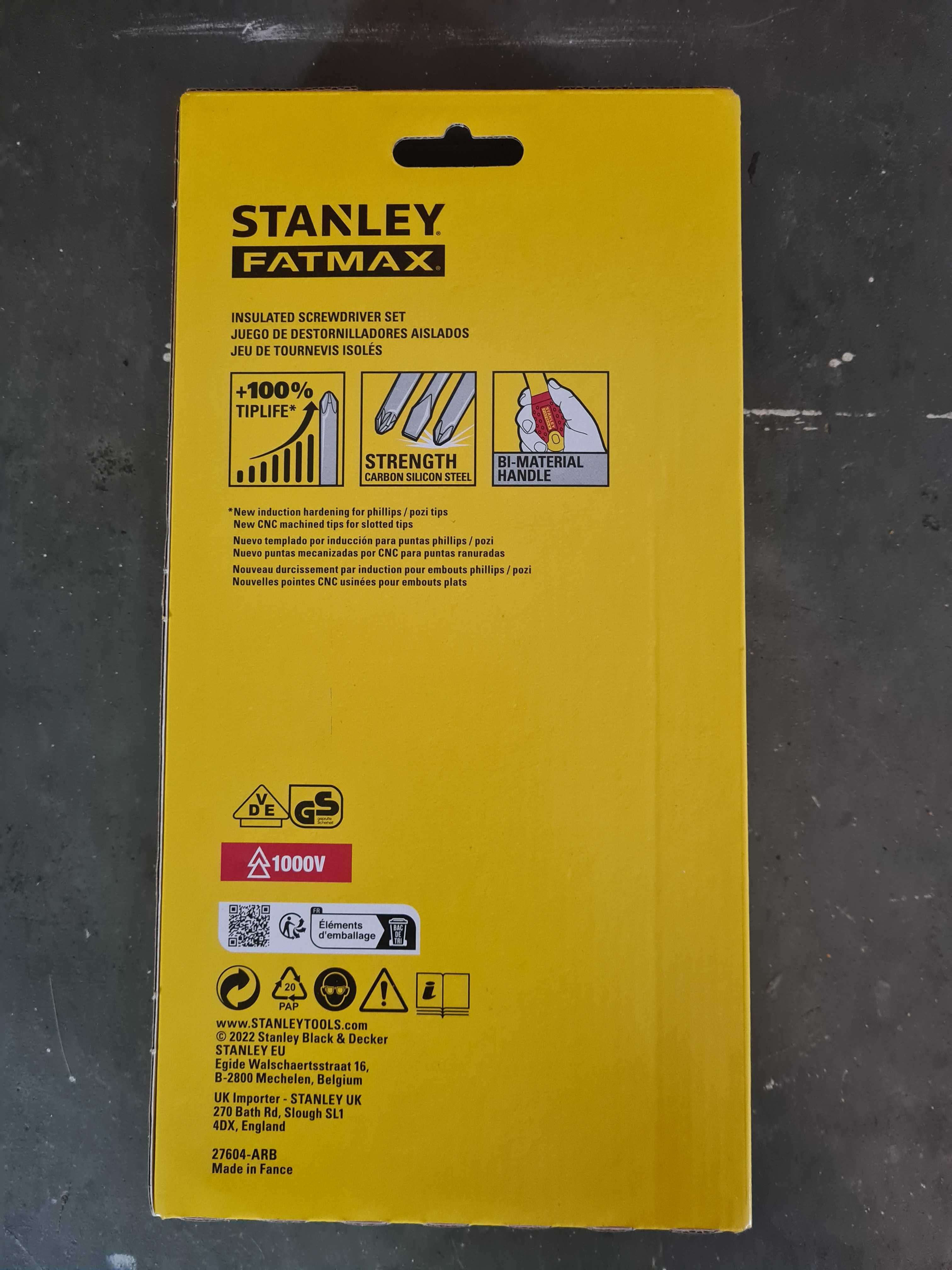 Zestaw wkrętaki izolowane STANLEY FATMAX 6szt VDE 1000V 0-65-443