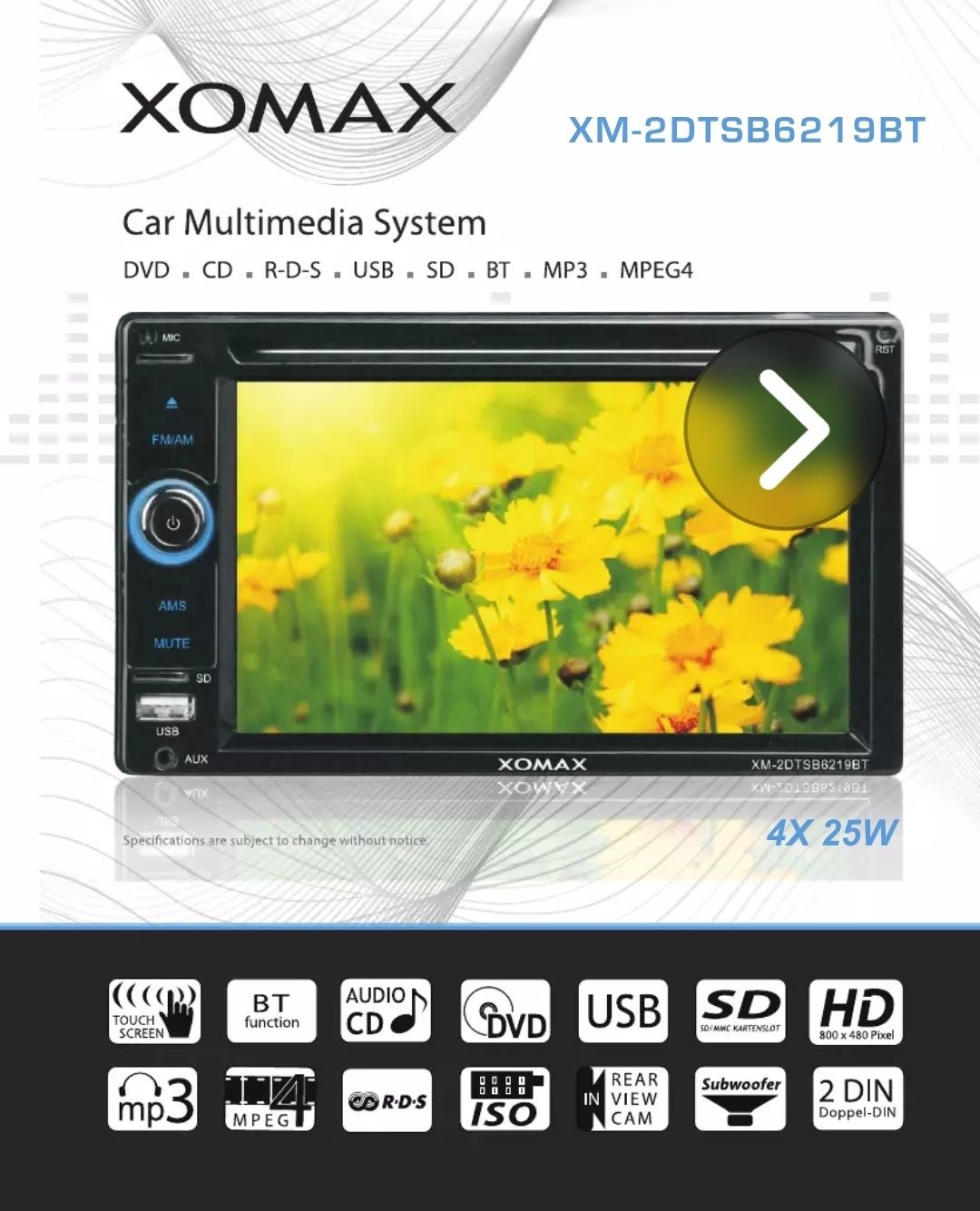 Radio samochodowe 2DIN Bluetooth ekran dotykowy