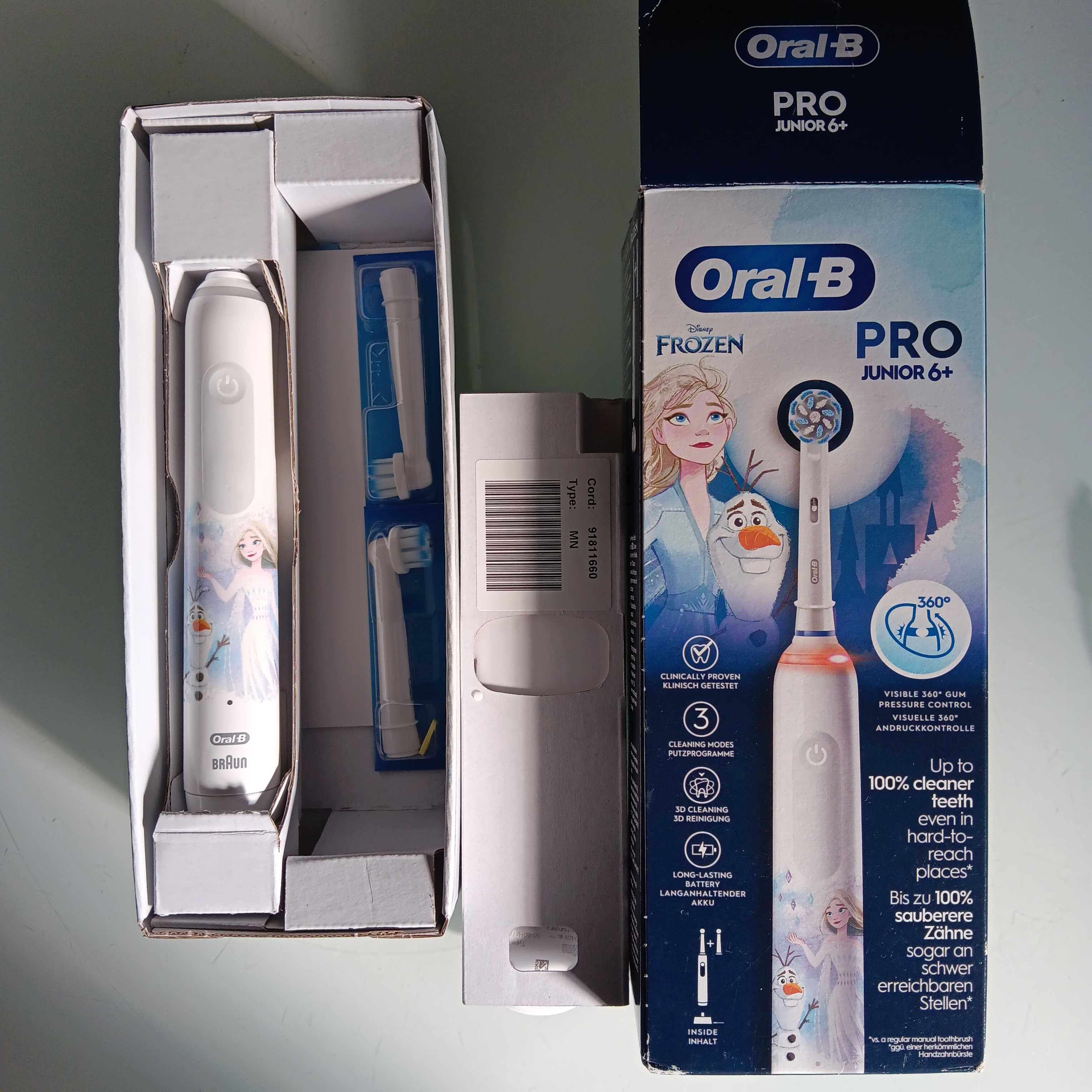 Oral-B Pro Junior Elektryczna szczoteczka do zębów dla dzieci,
