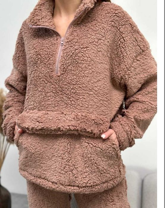 Костюм жіночий Тедді коричневий