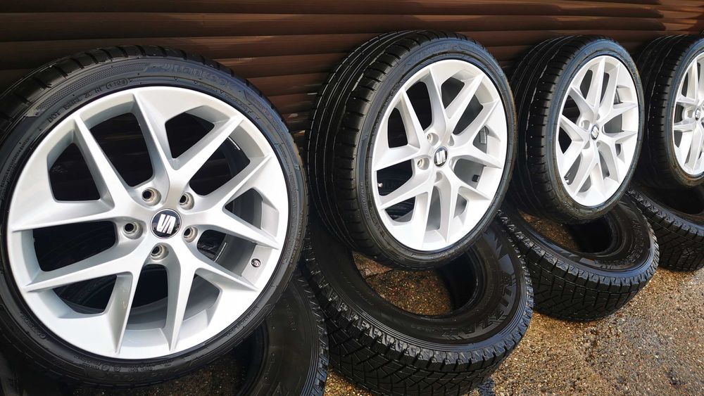 SEAT kpl. ALUFELGI + OPONY 225/40R18 performance CUPRA leon FR 5x112
