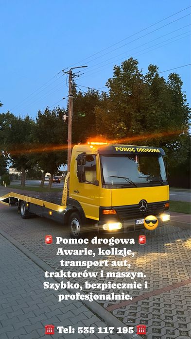 Pomoc drogowa,Transport maszyn