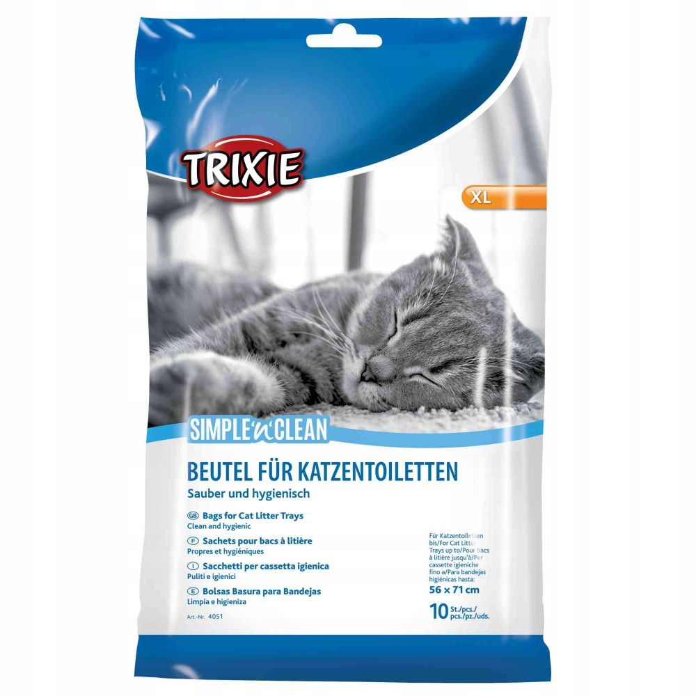 Worki Foliowe + Gratis, XL Trixie Kuweta Żwirek Piasek Benek Kitten