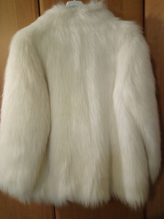 Kurtka Futro białe , rozm L