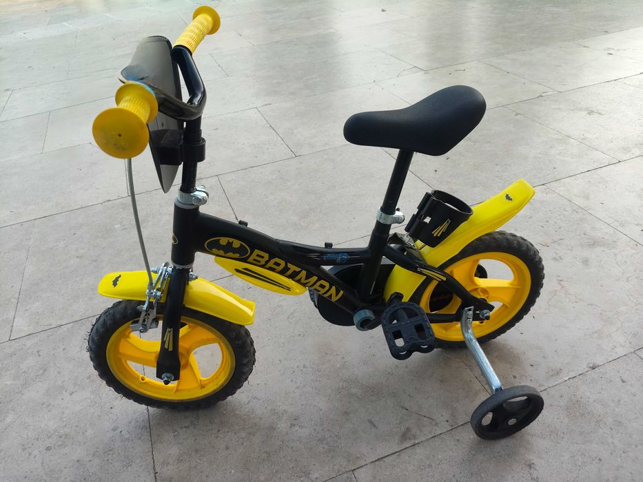 Bicicleta Criança 12 polegadas Batman 3 anos,com roda de 12 Polegadas