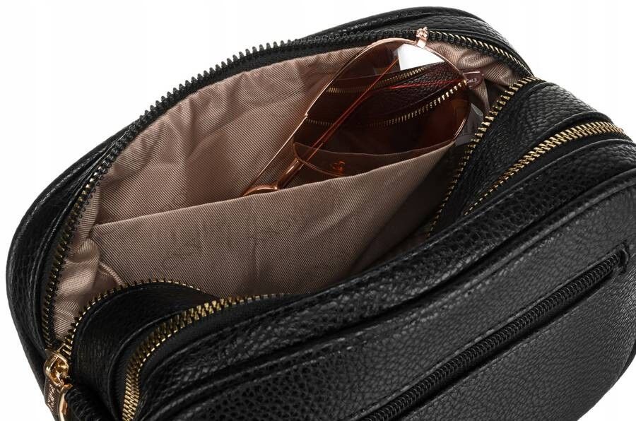 listonoszka damska ze skóry ekologicznej z odpinaną portmonetką