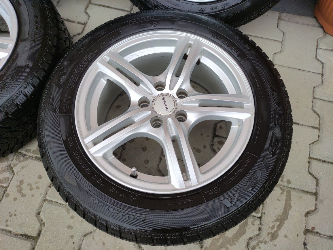 Koła zimowe 15" 5x100 z oponami 185/65 Seat Ibiza, VW Polo,Golf IV