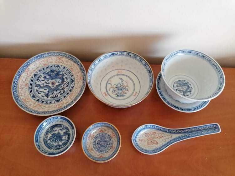 Conjunto de 6 peças bago de arroz 9€