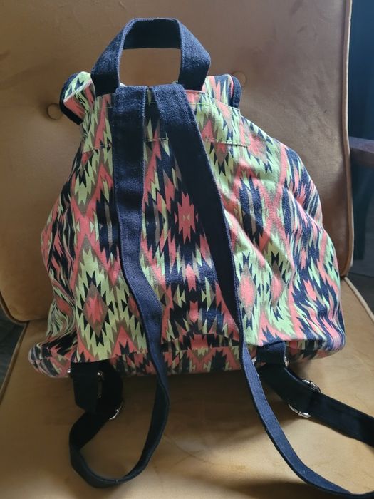 Plecak kolorowy z materiału Boho