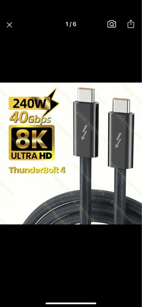 Cabo thunderbolt 4