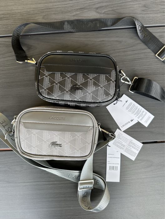 Czarna torba na ramię Lacoste – kompaktowa i stylowa