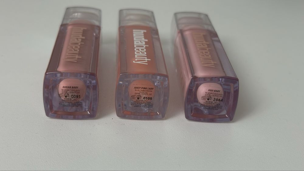 Huda Beauty błyszczyk olejek do ust 3 kolory
