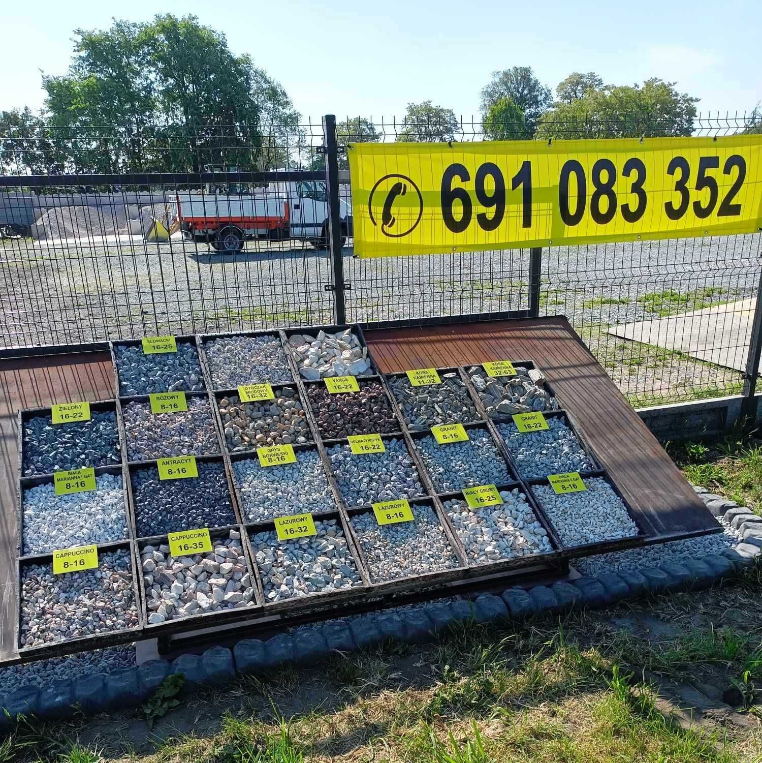 Grys Granitowy, grys dalmatyńczyk, kamienie ozdobne