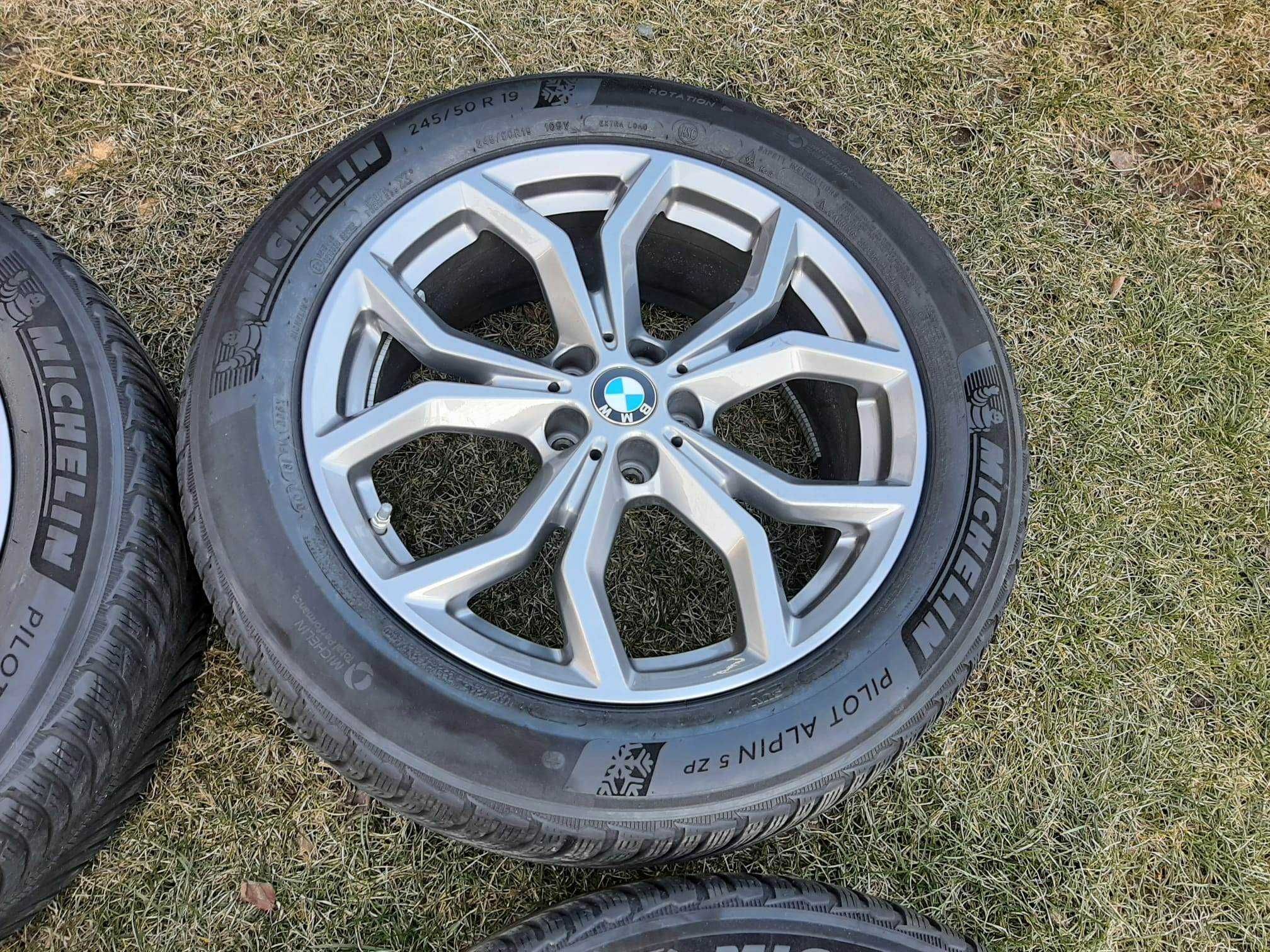 Oryginalne koła zimowe 19 BMW X4 G02 X3 G01 Michelin 245/50 R19