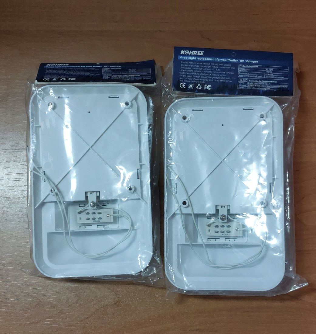 Dwie lampy led do kampera