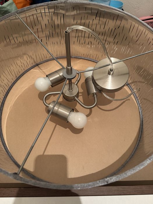 Candeeiro de sala para 3 lampadas
