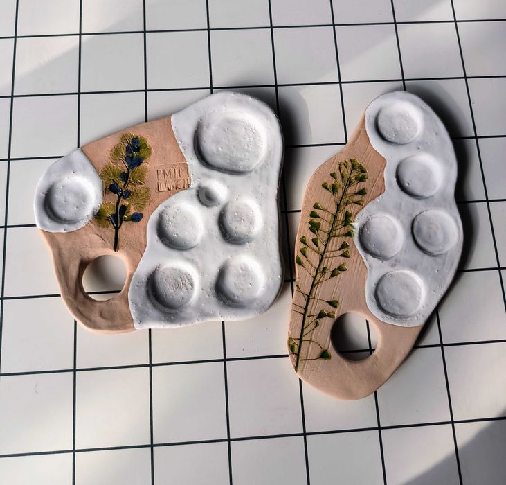 Керамічні палітри для художників, авторська робота