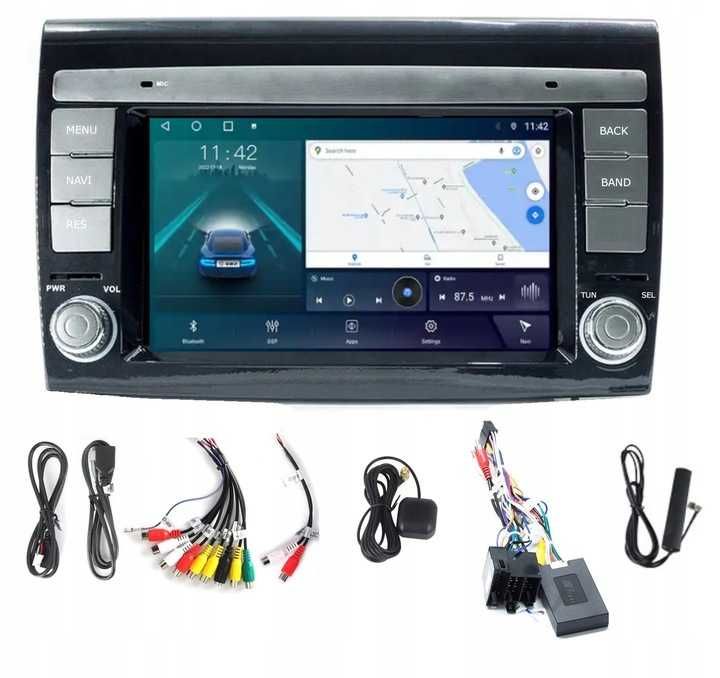 Radio GPS Android Fiat Bravo 2007-.2012 CarPlay wifi modem SIM 4/64GB