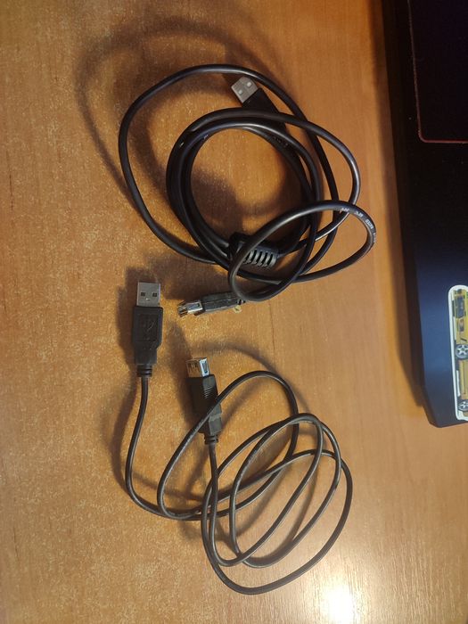 Продам 2 кабелі перехідники з USB мама-тато 1,8 м та 1 м