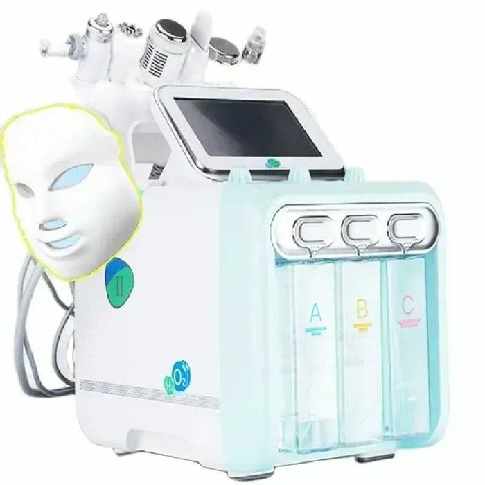HYDRODERMABRAZJA 7W1 H202 Oczyszczanie Wodorowe Twarzy + Maska LED