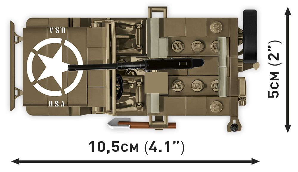 WWII  samochód Willys Mb & Trailer klocki COBI 3132