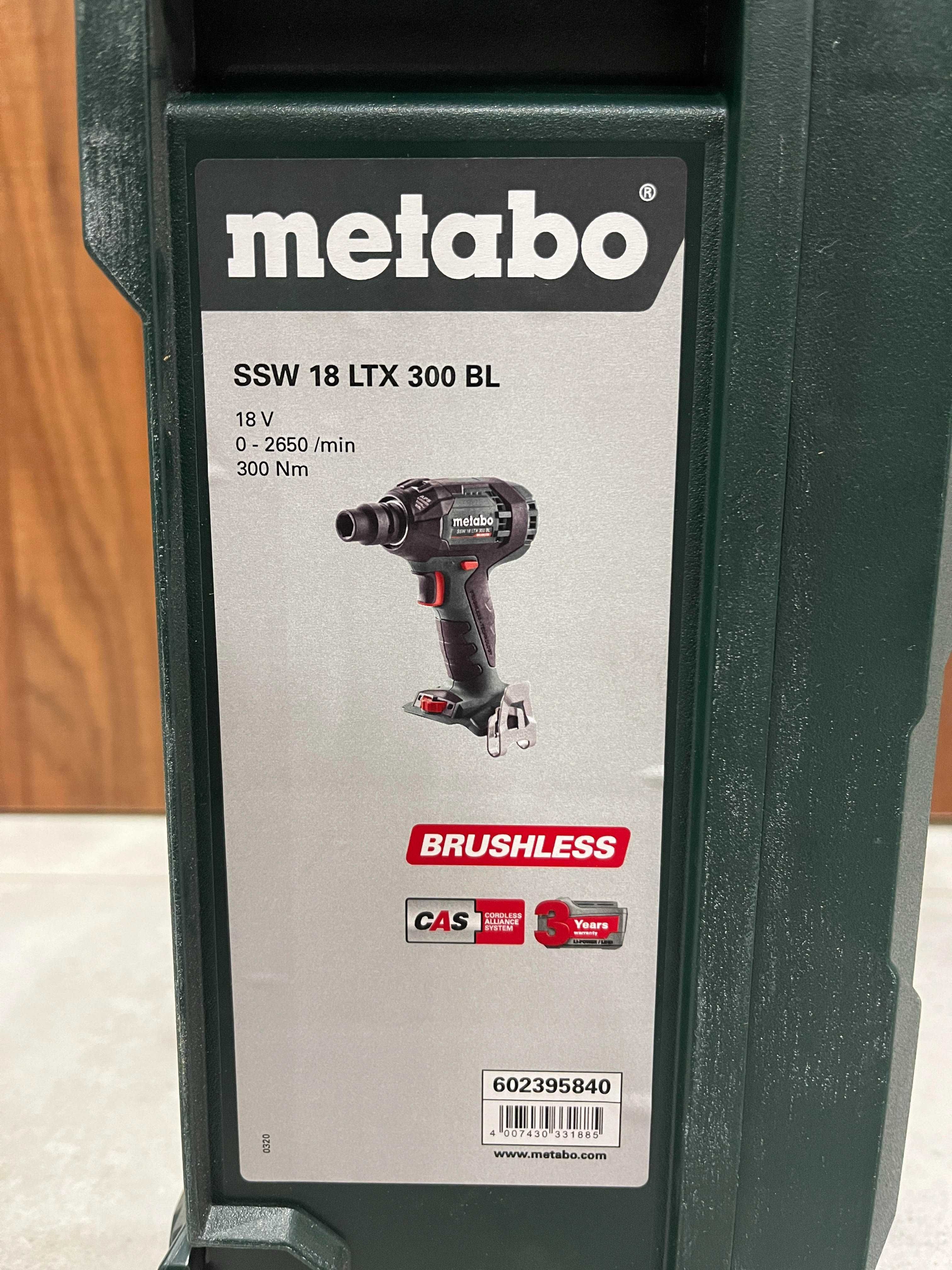Zakrętak udarowy Metabo SSW 18 LTX 300 BL 18V