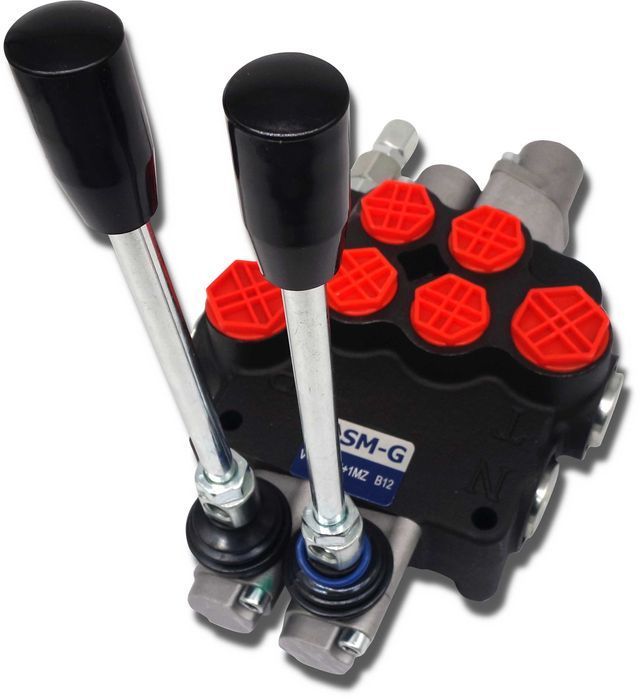 Rozdzielacz Hydrauliczny 2 SEKCJE 80L ZATRZASK SILNIKOWY [3678]