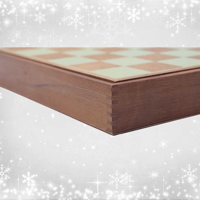 Szachy ekskluzywna gra drewniana kasetka figury rzymskie METALIZOWANE