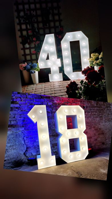 18 / 40 LED Cyfry podświetlane