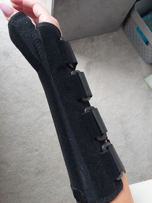 Orteza na nadgarstek i kciuk, stabilizator z szynami